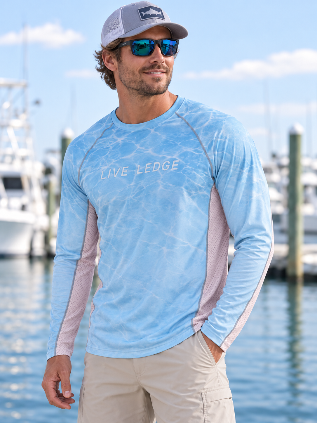 Blue Maddog Non Hooded Performance Shirt