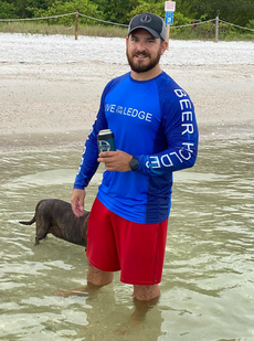 Lightning Blue Mesh Performance Fishing Shirt