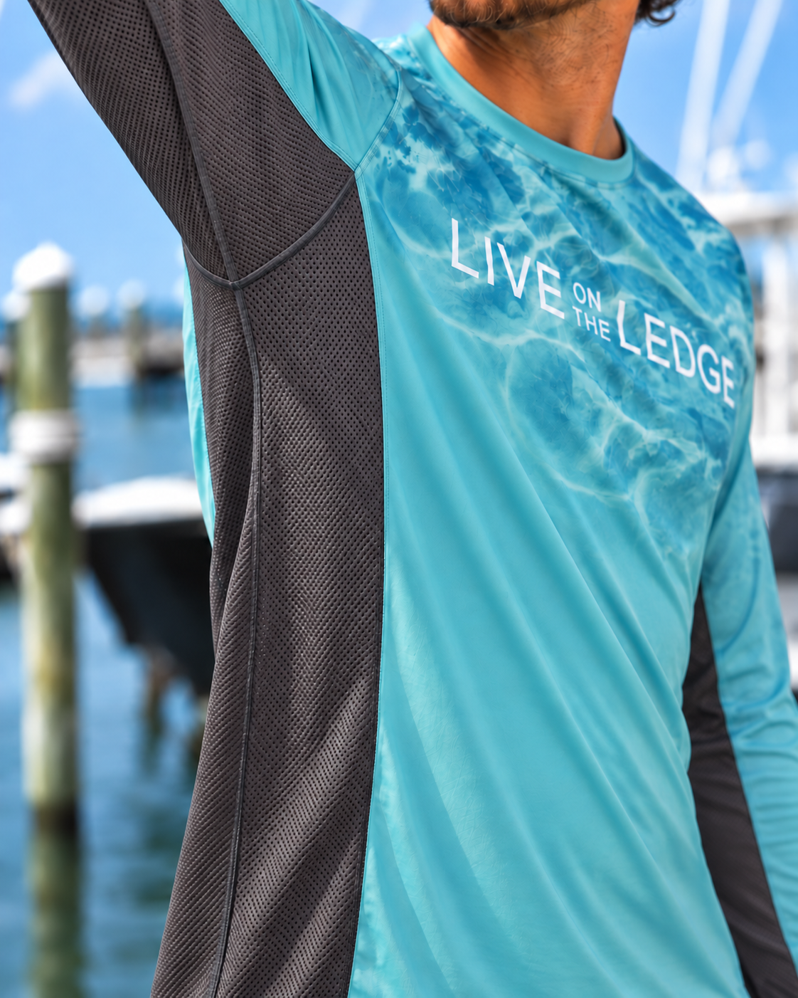 Helberg Dark Mesh Performance Fishing Shirt