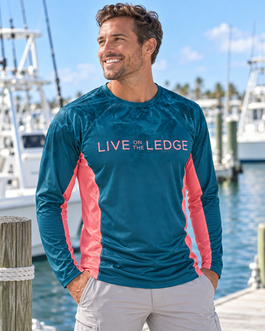 Maui Midnight Mesh Fishing Performance Shirt